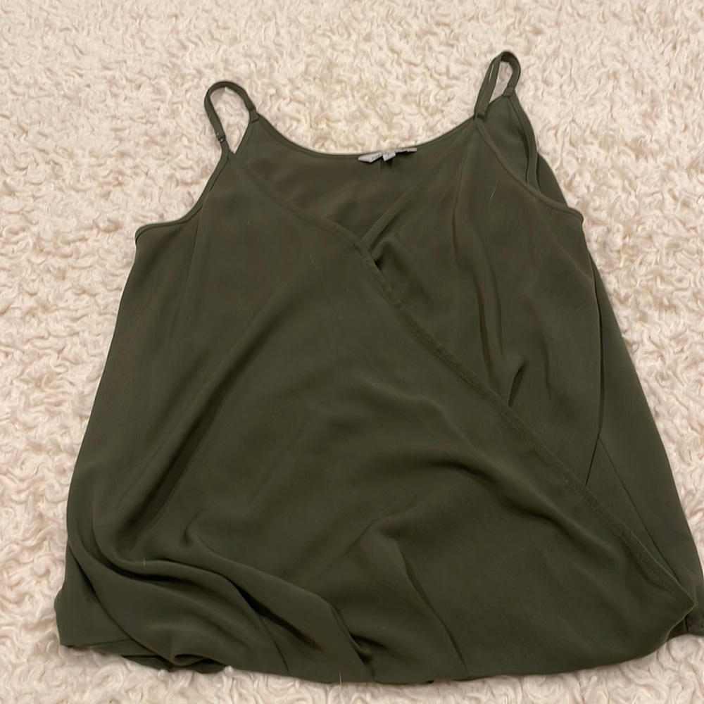 Naked Zebra Forest Green Blouse. Size L.